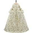 thumbnail image 3 of French Queen Marie Antoinette Dress Floral 18th Century Victorian Dress Women's Rococo Medieval Ball Gown, 3 of 6