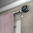 thumbnail image 3 of Central Design Products Steel 0.62" Modern Single Curtain Rod, Silver, 3 of 3