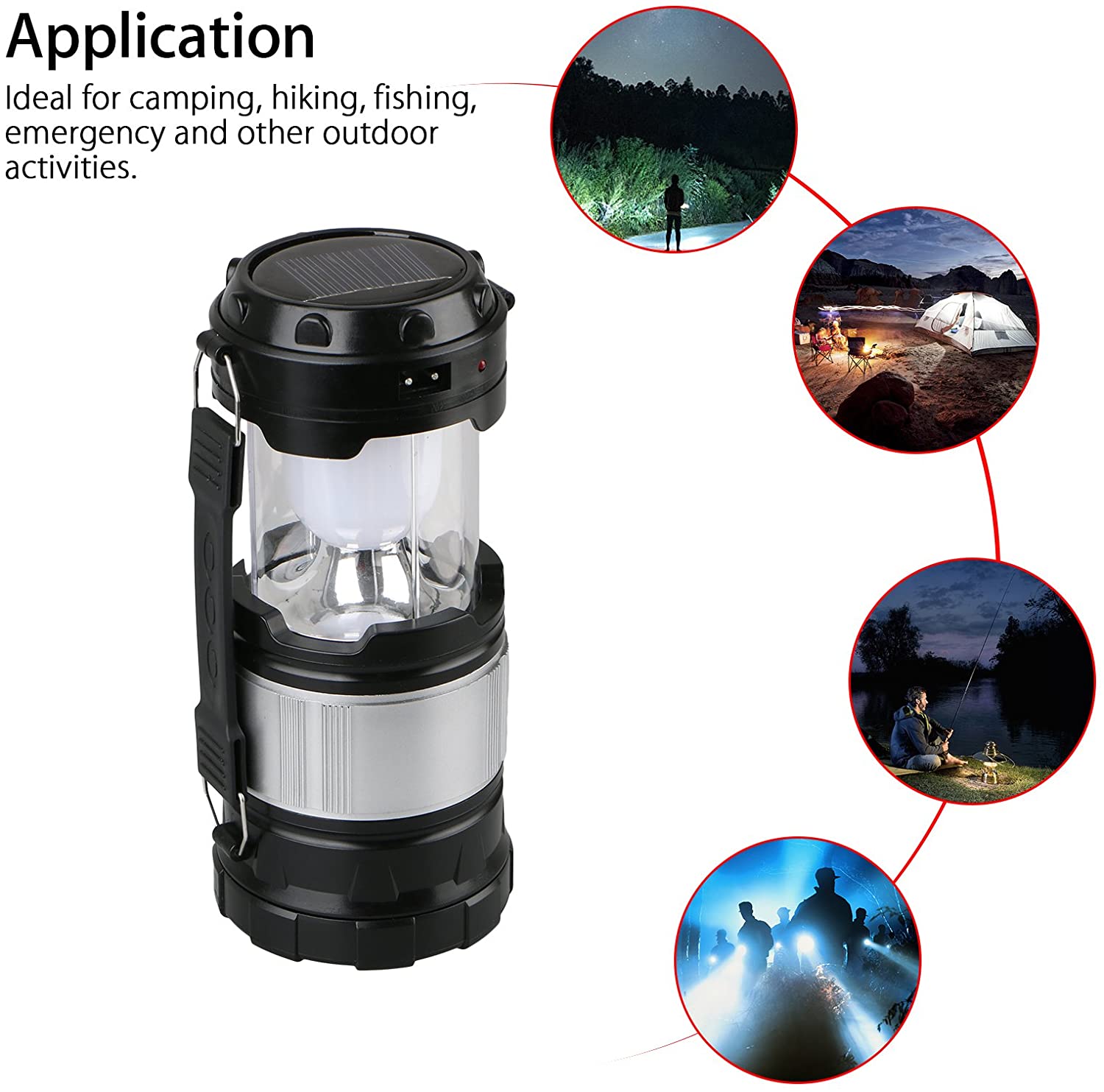 Luvan Camping String Lights, 2 in 1 String Lights with 8 Adjustable Modes,  LED Camping Lantern Rechargeable, 2000mAh IPX4 Portable Camping Lights for  Camping, Hiking, Tent, Christmas Decor(1Pcs) 