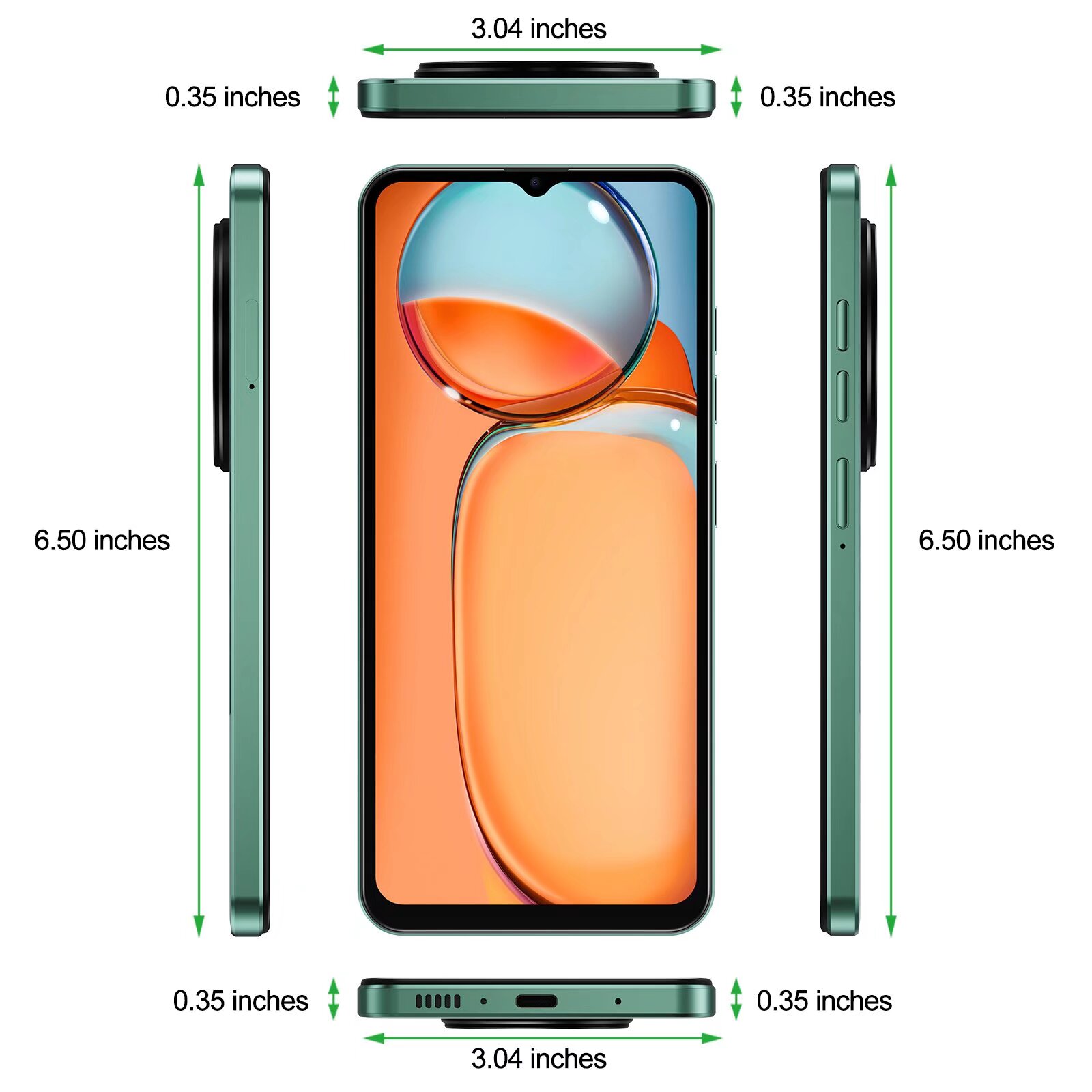 XGODY V50 4G T-Mobile Unlocked Cell Phones, 64GB Smartphones, 4500mAh Android Phone,Long Battery Life, Blue