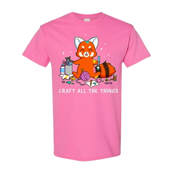 Inktastic Red Panda Craft All the Things T-Shirt