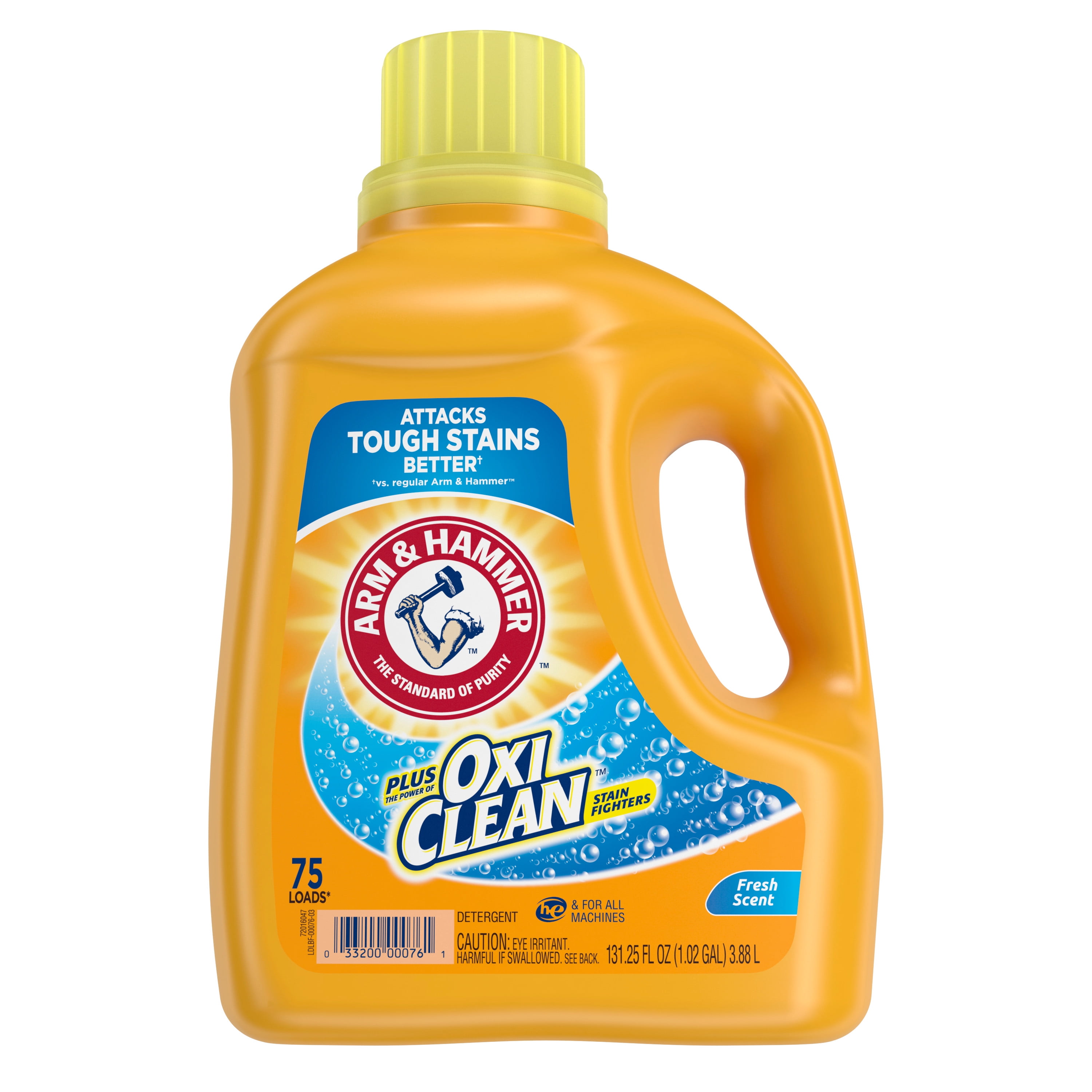 Arm & Hammer Plus OxiClean Fresh Scent, 75 Loads Liquid Laundry