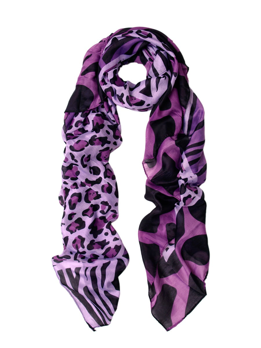 72" Leopard Cheetah Zebra Animal Print Multi Color Fringe Tear Drop Soft Warm