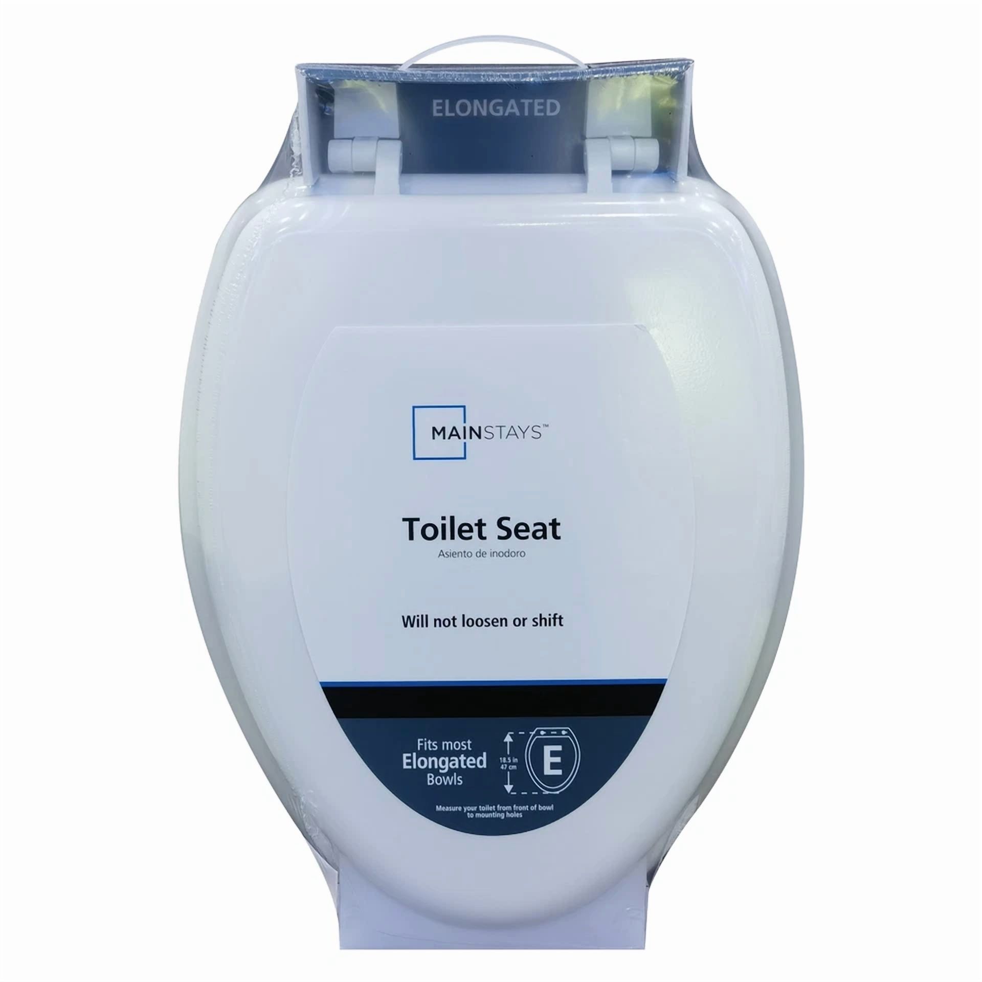 KNACK - New Elongated Toilet Seat In White