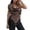 Coffee, variant on Women Bohemian Style Suede Tassel Halter Top Sleeveless Backless Fashion Casual Summer Blouse