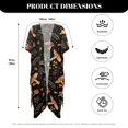 thumbnail image 6 of HELLHERO Polyester Long Kimono Swimsuit Cover Up for Beach Comfort Stylish Mushrooms Forest Flora, 6 of 6