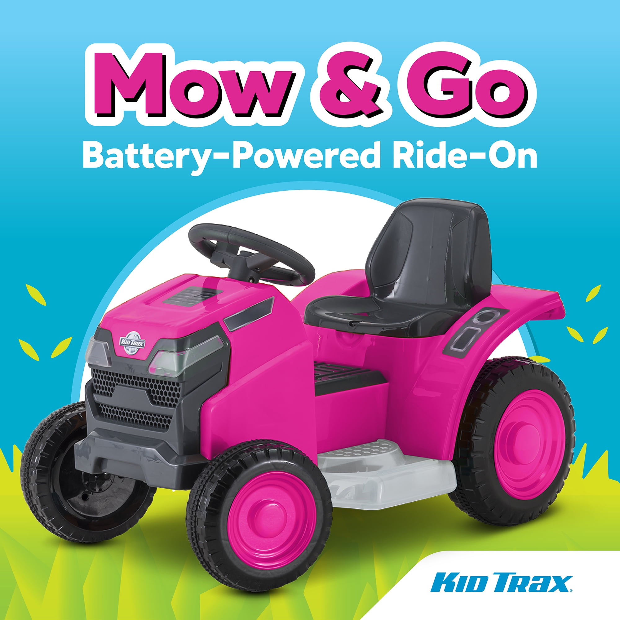 6V Mow and Go Ride On Lawn Mower - Electric Cars for Kids, Toddler Outdoor Toys, Kids Ride On Toys, Easy Drive, Durable, Ages 18-30 Months, 44 lbs. 1.5 MPH