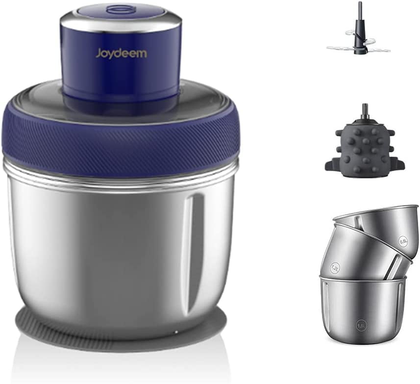 Joydeem Electric Food Processor Meat Grinder with Garlic Peeler