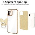 thumbnail image 5 of Compatible with iPhone 11 Case with Butterfly Bracket Ring Stand Glitter,Luxury Cute Clear Flexible Cover Camera Protection Shockproof Phone Case for Women Girl-Gold, 5 of 12