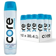CORE Hydration, 30.4 Fl. Oz (Pack of 12), Nutrient Enhanced Water, Perfect 7.4 Natural pH, Ultra-Purified With Electrolytes and Mine