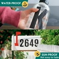 thumbnail image 2 of WJH 4 inch Reflective Vinyl Letter Kit, 15 Self-Adhesive Stickers for Mailbox or Signs, 2 of 7