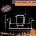 thumbnail image 4 of RYLZX Beer Can Chicken Holder for Grill and Smoker, Premium Grade Stainless Steel Beer Chicken Stand  With a silicone oil brush, 4 of 7