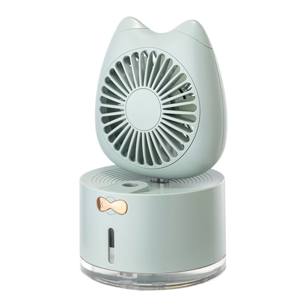 Ventilador USB Humidificador Ventilador de escritorio multifunción Ventilador humidificador Luz nocturna Tres en uno Wmkox1777yii hfskjfh1770