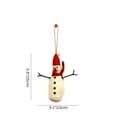 thumbnail image 2 of Christmas Décor Handmade Needled Felt Work Snowman Hanging, 2 of 4