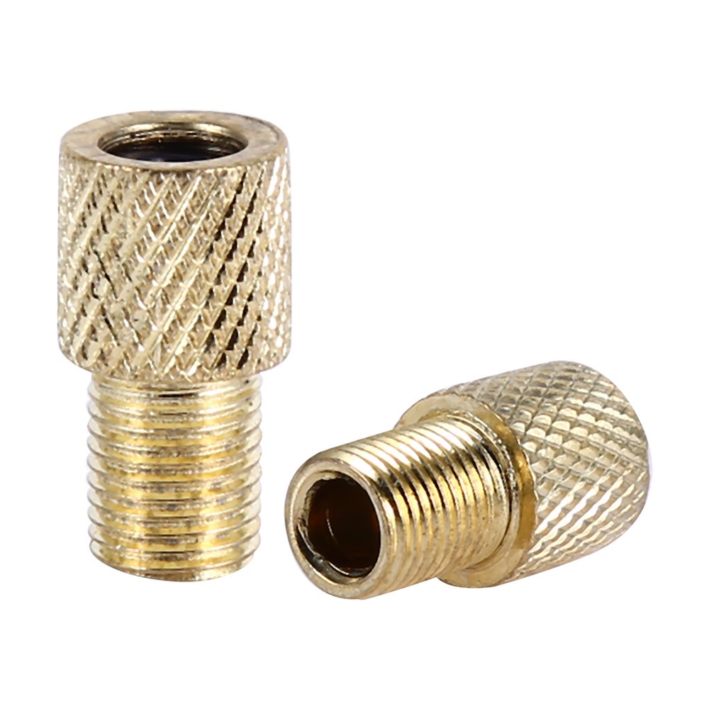 LYUMO 10pcs Bicycle Brass Adapters Tube Pump Connector Valve Converter