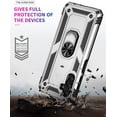 thumbnail image 5 of Grade Drop Impact for Samsung Galaxy A13 5G Case Galaxy A13 Case 360 Metal Rotating Ring Kickstand Holder  Heavy Duty Shockproof Case for Galaxy A13 5G Phone Case (Silver), 5 of 16