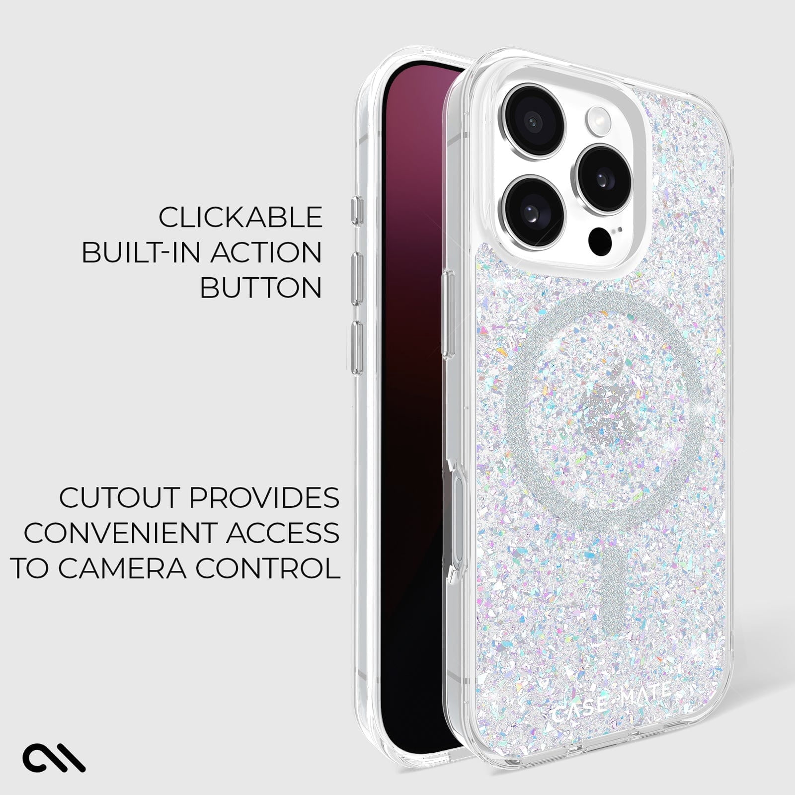 Case-Mate Apple iPhone 16 Pro MagSafe Compatible Case - Twinkle Disco