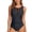 A-Black38, variant on Womens One Piece Swimsuit Mesh Sheer Tummy Control Bathing Suit Ruched Sleeveless Crewneck Swimwear Comfy Beachwear