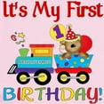 thumbnail image 2 of CafePress - First Birthday Bear Train Infant Bodysuit - Baby Light Bodysuit, Size Newborn - 24 Months, 2 of 4