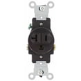 thumbnail image 1 of Leviton Mfg S01-5801-KIS Ivory Commercial Grade Straight Blade Single Receptacle, 1 of 3