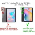 thumbnail image 2 of XiHAMA Keyboard Compatible with Galaxy Tab S6 Lite 10.4 inch 2022/2020 Model SM-P610/P613/P615/P619, Touchpad Detachable Keyboard Cute Round Key Color Keyboard Cover (MistyBlue), 2 of 7
