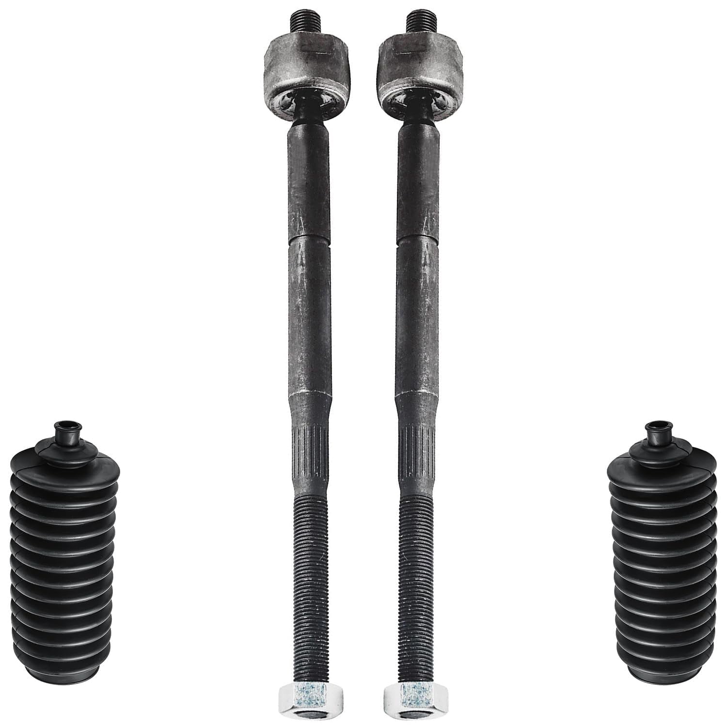 Detroit Axle - Front Struts & Coil Springs Sway Bar Links Outer Inner Tie Rods Boots Replacement for 2012-2017 Jeep Patriot Compass - 10pc Set