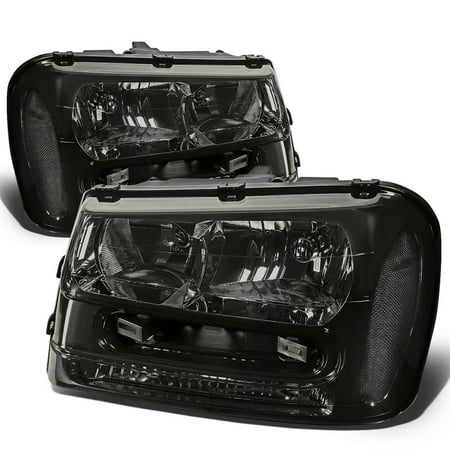 - For 02-09 Chevy Trailblazer EXT Headlight Smoked Housing Clear Corner Headlamps 03 04 05 06 07 08 Left+Right