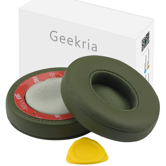 Geekria Earpads Replacement for Beats by Dr. Dre Solo3, Solo 3.0, Solo 2 Wireless On-Ear Headphones Replacement Ear