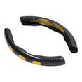 thumbnail image 1 of Protector Para Volante de Coche Embellecedor Estilo de Fibra de Carbono Mejora el Agarre Táltil Protege El Volante Resistente, 1 of 7