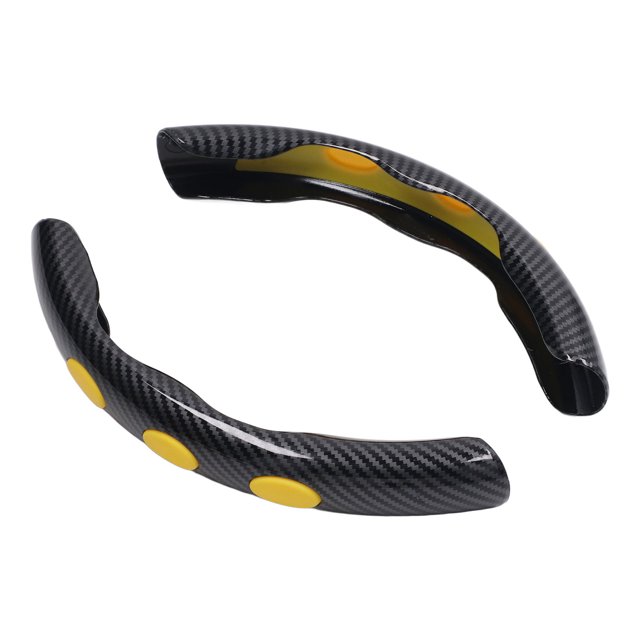 Protector Para Volante de Coche Embellecedor Estilo de Fibra de Carbono Mejora el Agarre Táltil Protege El Volante Resistente