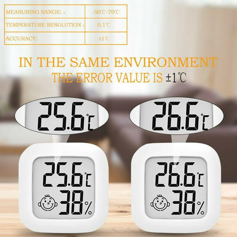 Home Digital with Electronic Room for Office Icon Z5H1 Measurement Comfort Air Monitor Thermometer Hygrometer Temperature Humidity Indicator,LCD Monitor Accurate Meter BOWTONG Indoor Mini