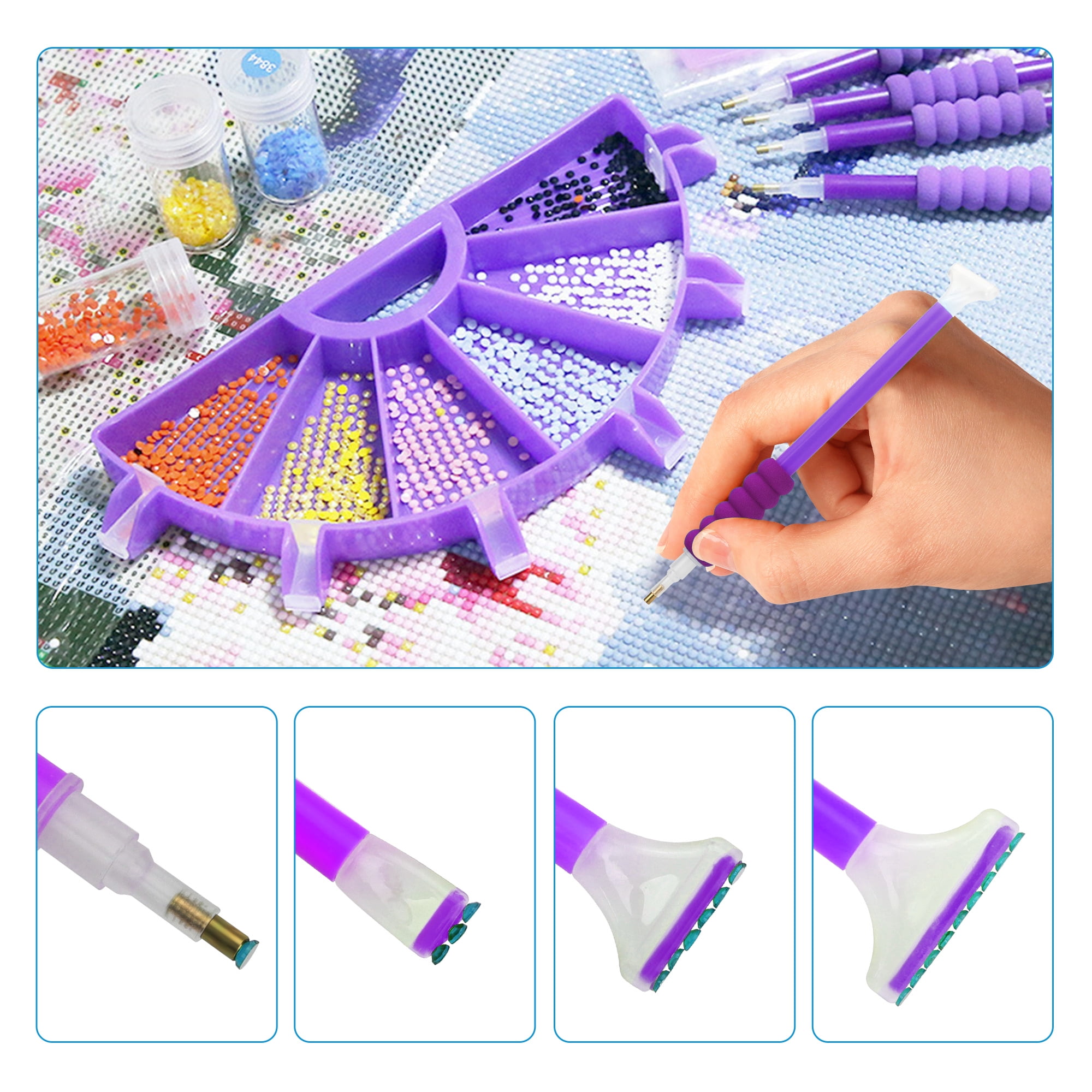 EEEkit A4 LED Light Pad for Diamond, 5D Diamond Painting Accessories Full Drill for Adults