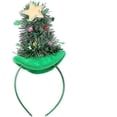 thumbnail image 1 of Diadema para árbol de Navidad, gorros navideños, aro para el pelo para árbol de Navidad, regalos de fiesta, aros para el pelo, color verde (1 unidad), 1 of 5