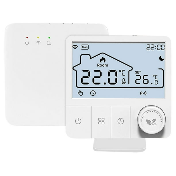 Termostato de Caldera Tuya Wifi, Termostato Inalámbrico para Calefacción, Termostato Programable Inteligente, Controlador de Calefacción.