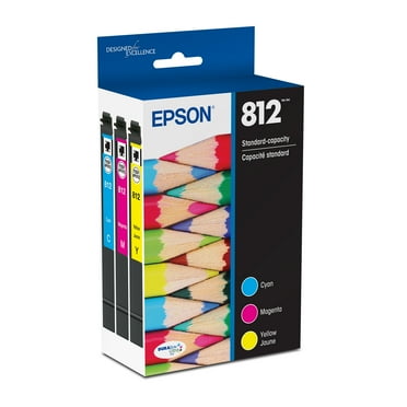 Epson 812 DURABrite Ultra Ink Standard Capacity Color Combo Pack (T812520) Works with WorkForce Pro WF-7310, WF-7820, WF-7840, WorkForce EC-C7000