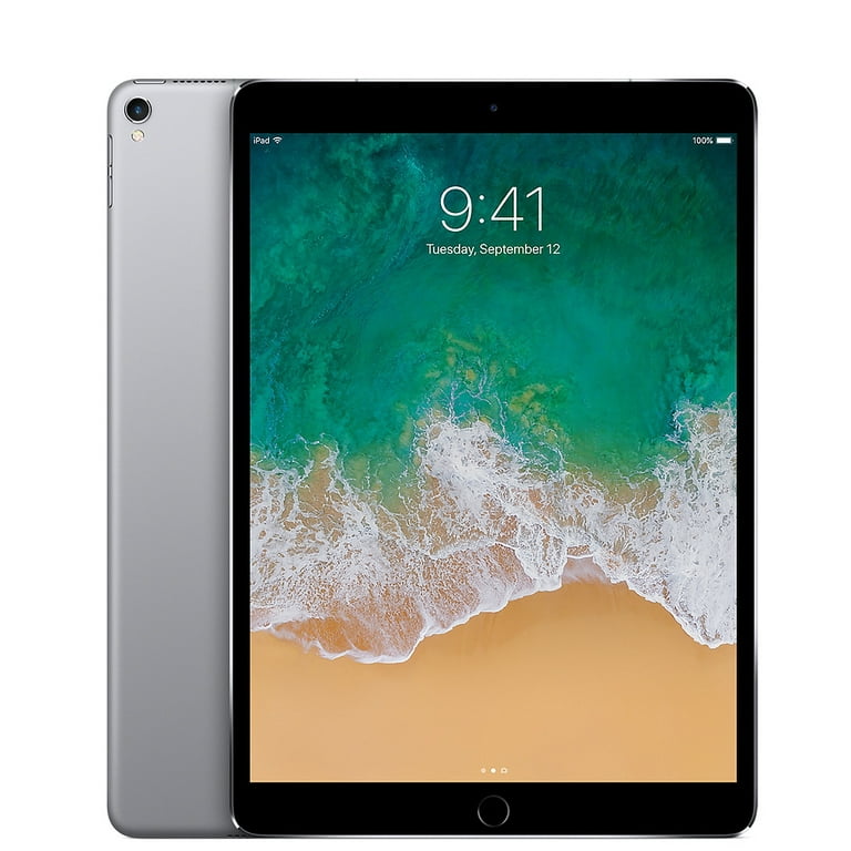 Restored Apple iPad Pro 10.5-inch Wi-Fi Only 64GB Space Gray Bundle: Case,  Pre-Installed Tempered Glass, Rapid Charger, Bluetooth/Wireless Airbuds By 