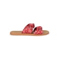 thumbnail image 2 of Women's Knotted Design Double Strap Multi Print Slide Sandal 20577, 2 of 6
