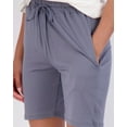 thumbnail image 3 of 4 Pack: Women's 7" Bermuda Long High Waisted Shorts With Pockets - Casual Running Workout Athletic (Available In Plus), 3 of 6