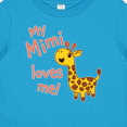 thumbnail image 4 of Inktastic My Mimi Loves Me- Cute Giraffe Boys or Girls Baby T-Shirt, 4 of 5