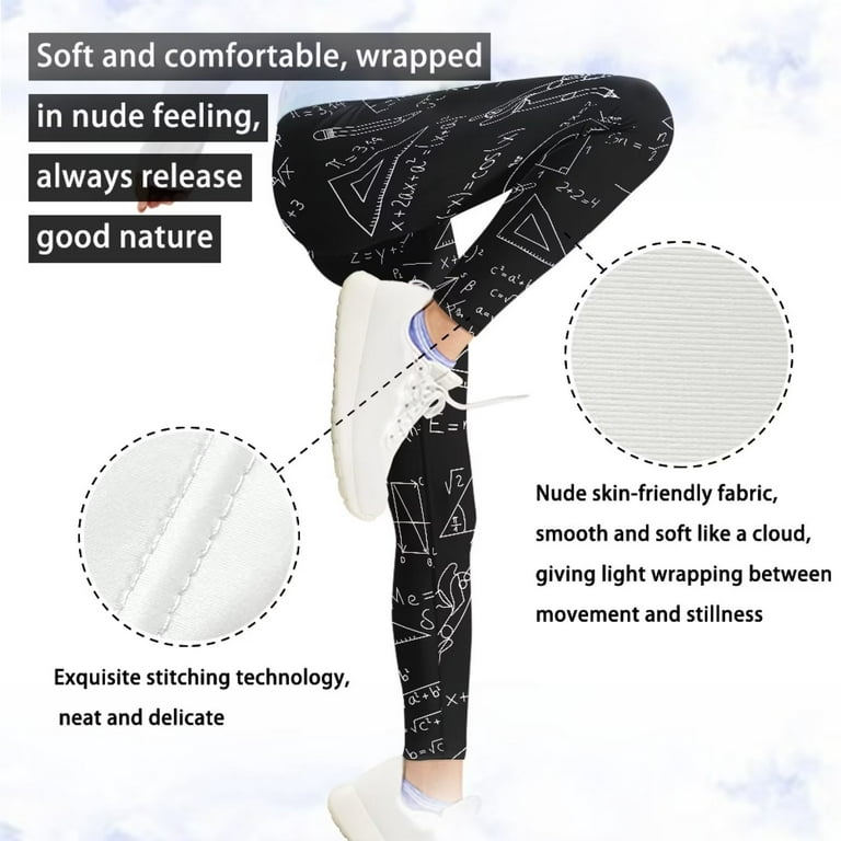 FKELYI Cow Print Girls Leggings Comfortable Outdoor Activities High Waisted  Tights for Youth Kids Elastic Walking Yoga Pants Size 8-9 Years 