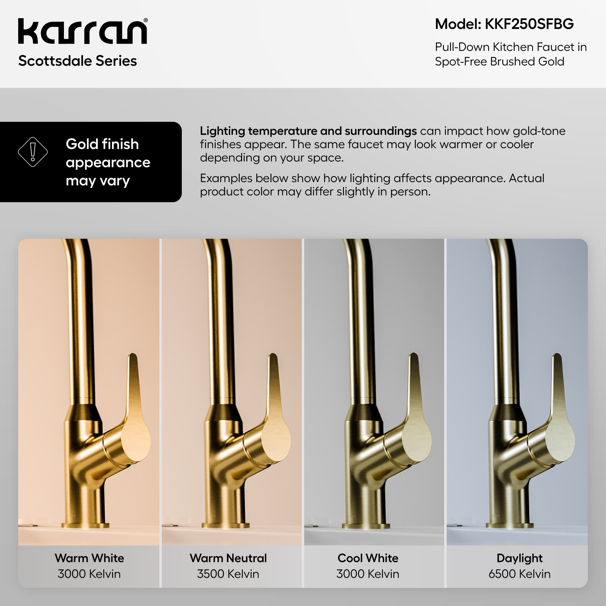 Karran Usa KKF250SFCB Scottsdale 1.8 GPM 16-1/8" Single Hole Kitchen Faucet - Spot-Free