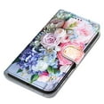 thumbnail image 5 of Allytech Wallet Phone Case for Apple iPhone 15 Pro, PU Leather Luxury Pattern Flip Cover for Girls Women Stand Cards Slots Hand Wrist Slim Shockproof Case for iPhone 15 Pro, Blossom, 5 of 7