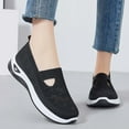 thumbnail image 3 of Chaussures Décontractées en Maille Mode Été pour Femmes Chaussures Respirantes Décontractées Chaussures à Enfiler Rondes Chaussures Décontractées pour Femmes Chaussures d'Affaires Décontractées à Enfiler Espadrilles Décontractées, 3 of 6