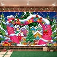 thumbnail image 7 of Colorful Village Welcome Whoville Banner Christmas Tree Holiday Backdrop Gift Boxes Snowy Scene Festive Background for Christmas Party Holiday Decoration Photo Shoot, 7 of 7