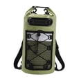 thumbnail image 3 of Mochila estanca flotante IPX6, impermeable, ligera y resistente para senderismo. Verde, 3 of 9