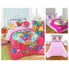 Shopkins Kids 5 Piece Bed in a Bag Twin Size Bedding Set - Reversible Comforter, Microfiber Sheets and Pillow Cases