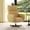 Yellow, variant on Power Swivel Recliner Chair with USB & Type-C Charging, Electric Reclining Rocker with 360° Swivel, Velvet Upholstered Accent Chair for Living Room, Dark Gray