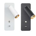 thumbnail image 2 of Yuarrent Lámpara de pared LED Acrílico Interfaz USB Interior Ajustable Hogar Hotel Comedor Bar Sala de estar Dormitorio Cocina Luz simple Iluminación y accesorios Blanco Blanco cálido Yuarrent HA066204-01, 2 of 6