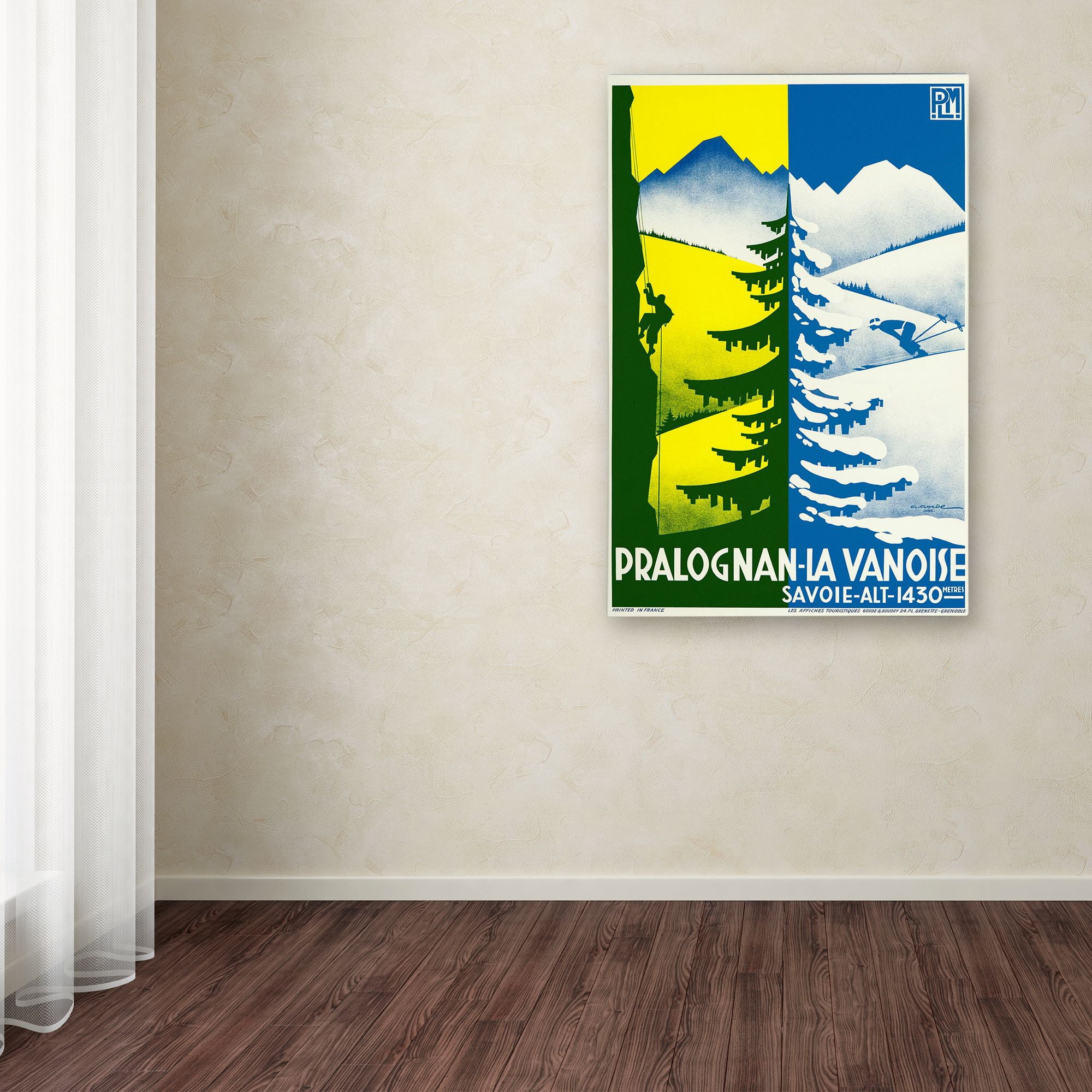 Trademark Fine Art 'Pralognan Ski' Canvas Art by Vintage Apple Collection