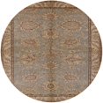 thumbnail image 1 of Ahgly Company Machine Washable Indoor Round Industrial Modern Sienna Brown Area Rugs, 4' Round, 1 of 1